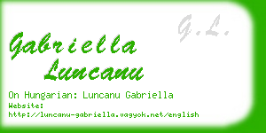 gabriella luncanu business card